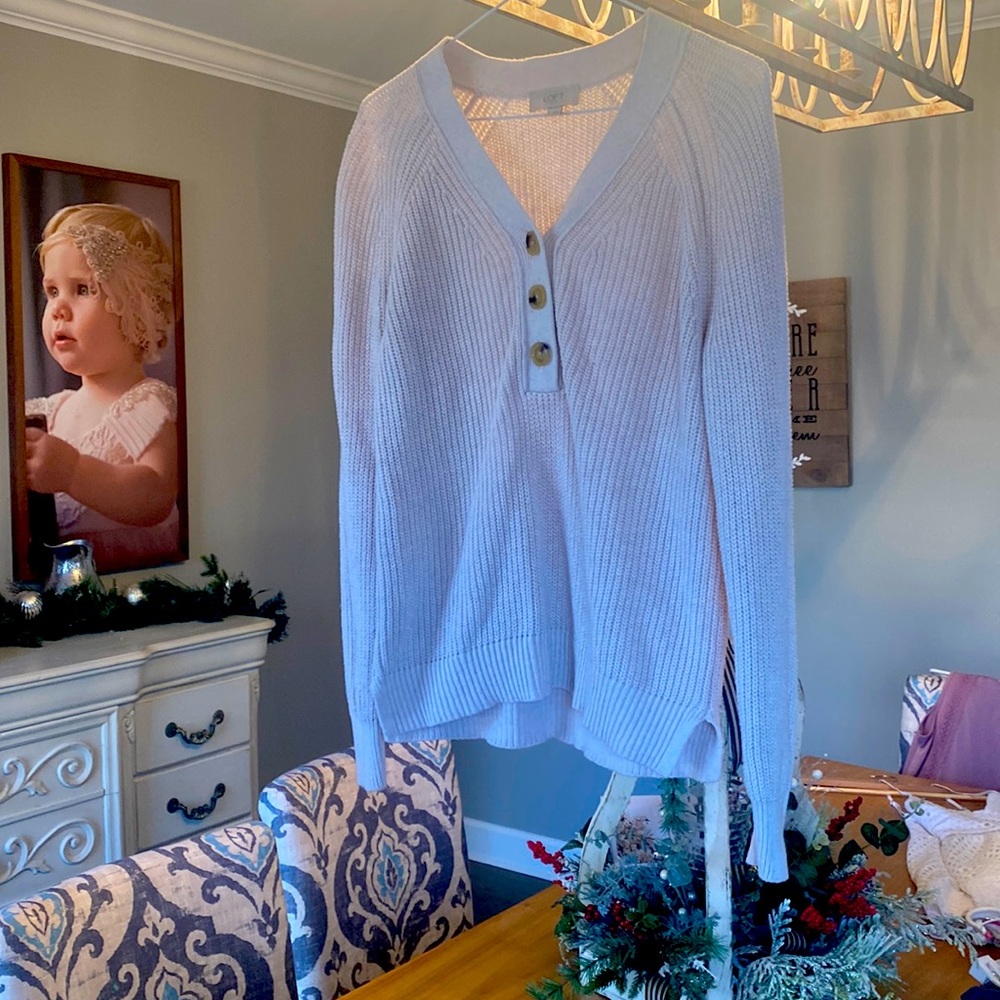 Loft outlet size small oatmeal sweater